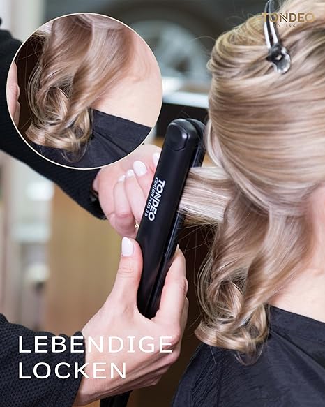 Tondeo Cerion Plus 3.0 Glätteisen: Professionelles Glätten und Locken für glänzendes, geschmeidiges Haar