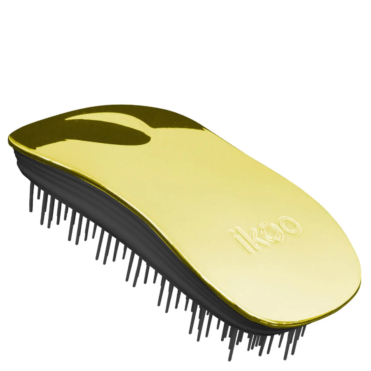 ikoo-Brush-Home-metallic-soleil-black-Haarbürste