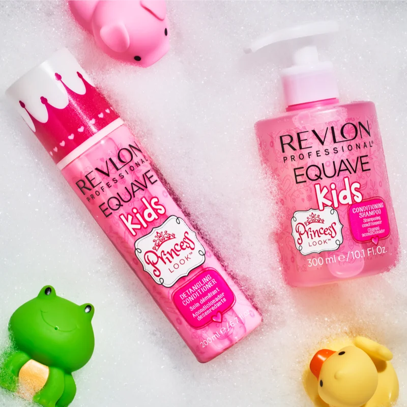 Revlon Equave Kids Princess Shampoo 300ml - Sanfte und feuchtigkeitsspendende Haarwäsche und Conditioner für Kinder