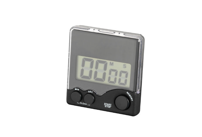 Comair Digitaltimer Clip 0-99min, inklusive Batterie, schwarz