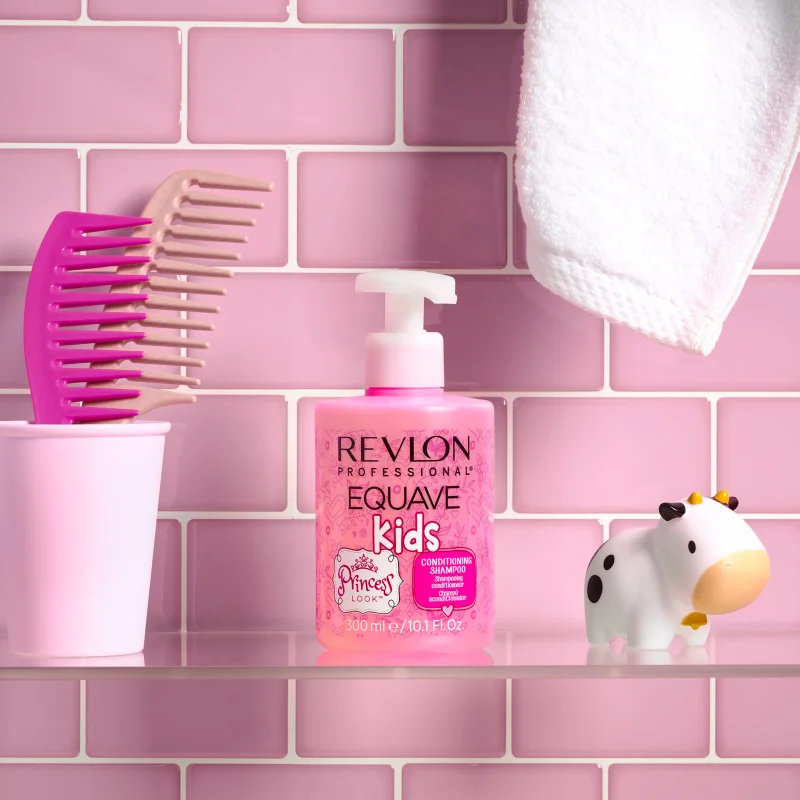 Revlon Equave Kids Princess Shampoo 300ml - ohne Traenen Sanfte und feuchtigkeitsspendende Haarwäsche für Kinder