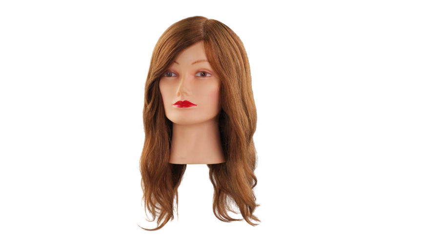 Comair-Übungskopf-Mia-naturell-40cm-dunkelblond-100%-Echthaar 