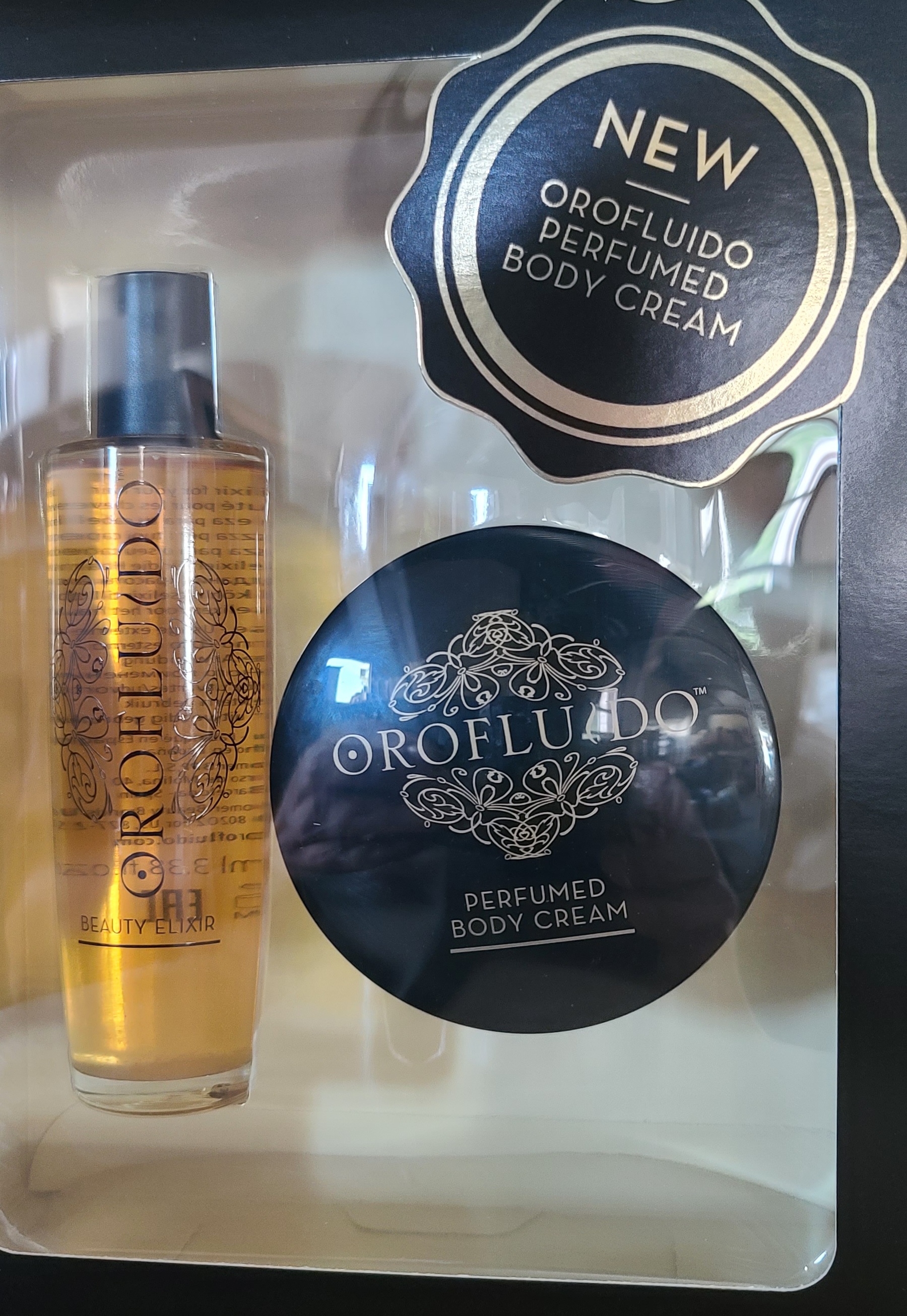 Revlon Orofluido Original Hair Elixier 100ml gratis dazu Body Creme 175ml