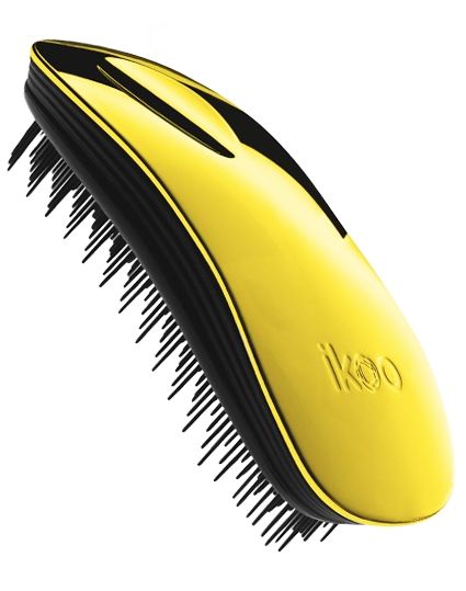 ikoo-Brush-Home-metallic-soleil-black-Haarbürste