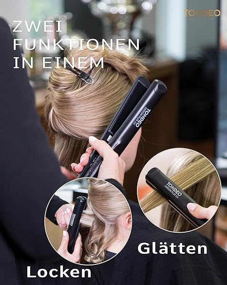 Tondeo Cerion Plus 3.0 Glätteisen: Professionelles Glätten und Locken für glänzendes, geschmeidiges Haar