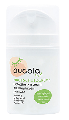 Die Aucola Hautschutzcreme bietet eine schützende Barriere während des Färbevorgangs für Augenbrauen und Wimpern.