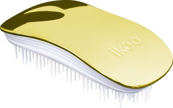 ikoo-Brush-Home-metallic-soleil-white-Haarbürste