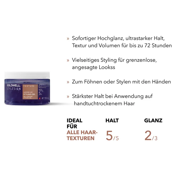 Goldwell Stylesign Texture Lagoom Jam 150ml sofrtiger Hochglanz, ultrastarker Halt