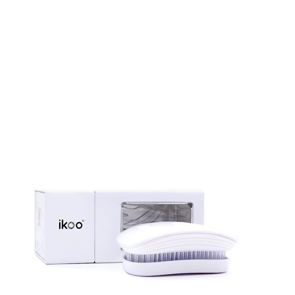 ikoo-Brush-Pocket-Classic-White-Haarbürste