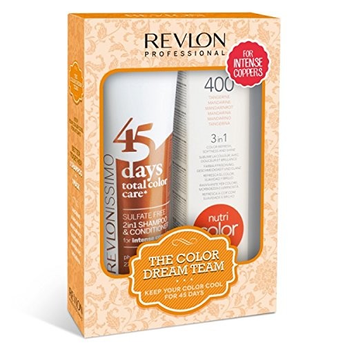Revlon Revlonissimo 45 Days Intens Coppers 275 ml + Revlon Nutri Color Mandarine 400 100ml