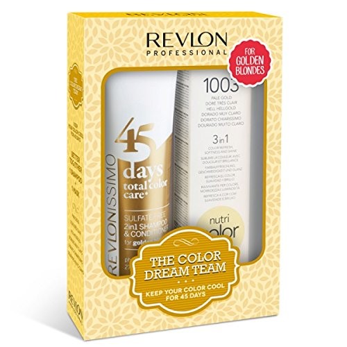Revlon Revlonissimo 45 Days golden Blondes 275 ml + Revlon Nutri Color Hellgold 1003 100 ml